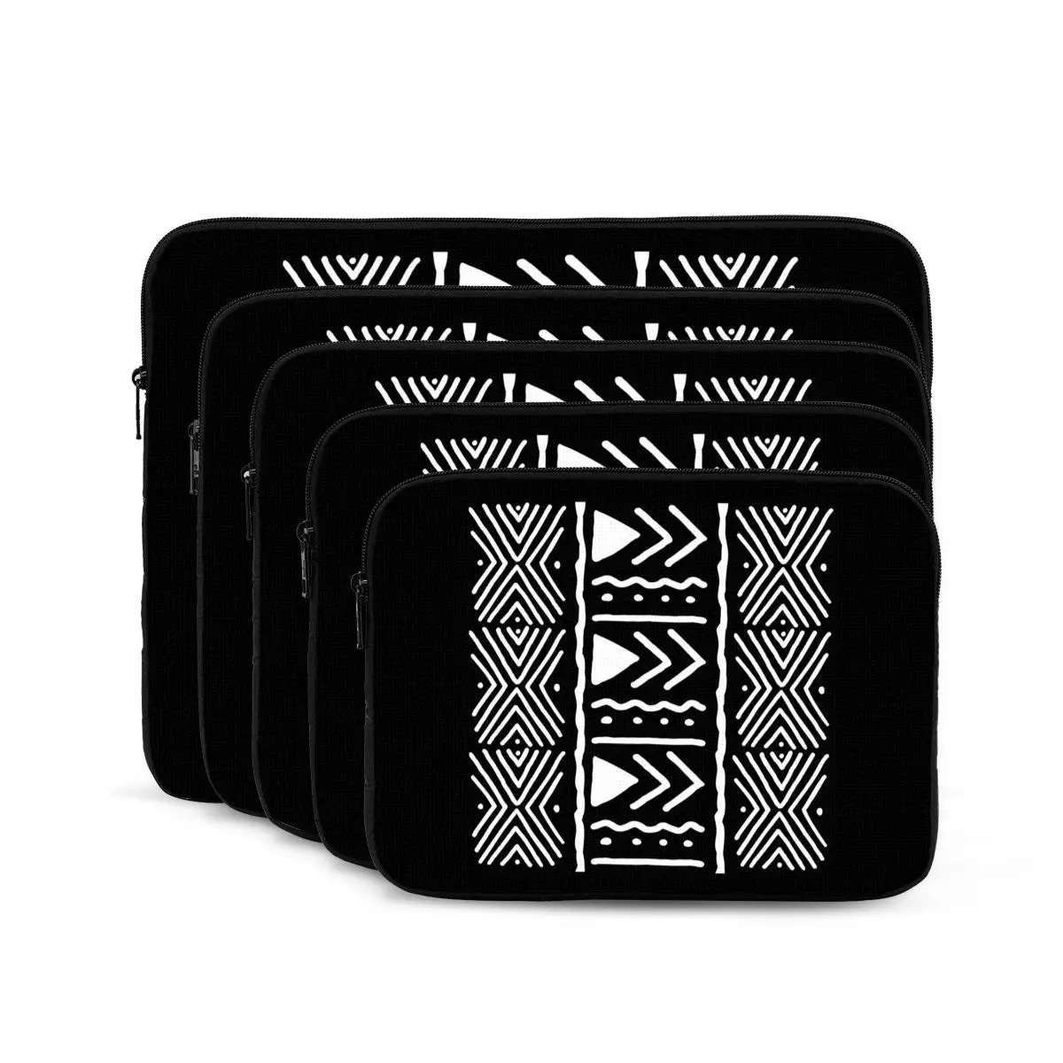 

Black And White African Bogolan Tribal Pattern Notebook Laptop Bag Case Notebook Sleeve Cover Bag Tablet Shockproof Case Bag