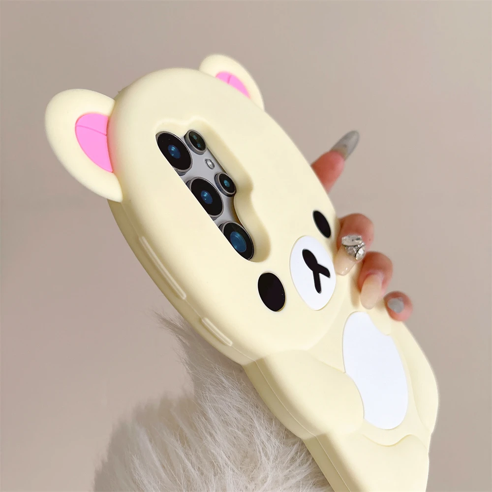Soft Silicone 3D Cute Bear Candy Color Case For Samsung Galaxy S25 S24 Ultra S23 Plus Lens Protection Shockproof Bumper Cover - náhled 6