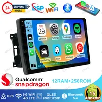 Android 15 Radio de coche para Jeep Wrangler 3 JK 2007 - 2018 unidad principal inalámbrica Carplay Auto GPS QLED DVD navegación Multimedia BT