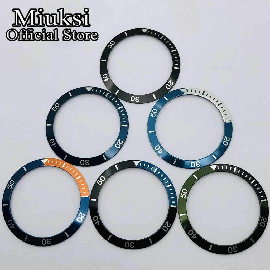 Miuksi high quality 38mm aluminum bezel insert fit 40mm watch case