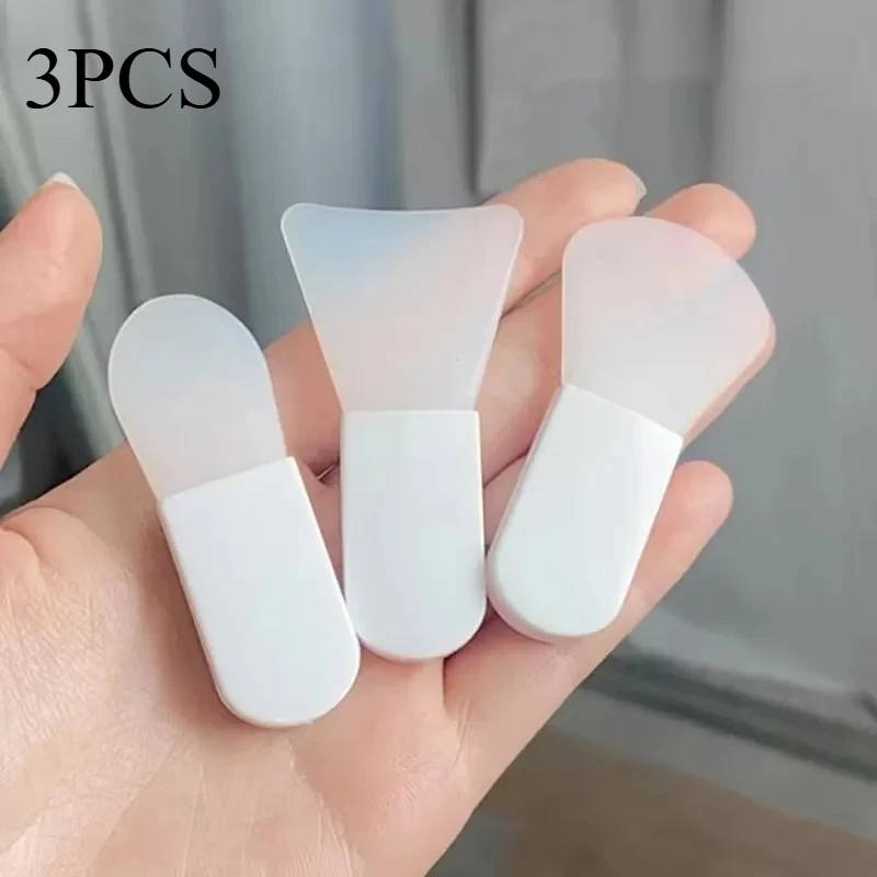 3 قطعة كريم وجه سيليكون قناع الطين الوجه والعين تنظيف الوجه قضيب مكشطة قناع فرشاة فرش السفر المحمولة أدوات العناية بالبشرة