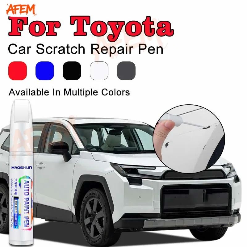 For Toyota Corolla 1979-2025 E110 E120 E130 E160 E210 Paint Repair Pen Touch Up Scratch Remover DIY Auto Accessories Black White