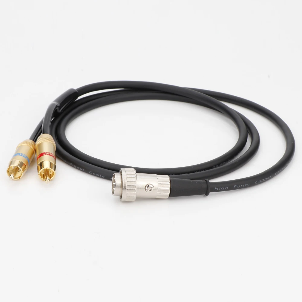 HiFi Name Phono Drehbares Kabel 4pin/5pin DIN auf 2RCA OFC Kupfer Plattenspieler Linie Twist Locking Stecker auf Stereo Für Naim Kabel – Detail 8