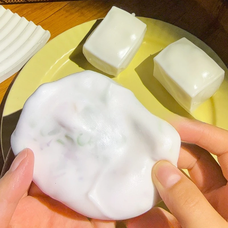 Tofu Stress Ball Shapeable Non-Bounce Crunchy Creamy Feel Squeeze Ball Fidget Toy ASMR Sensory Anti-Stress Toys for Adults Gift - view 5