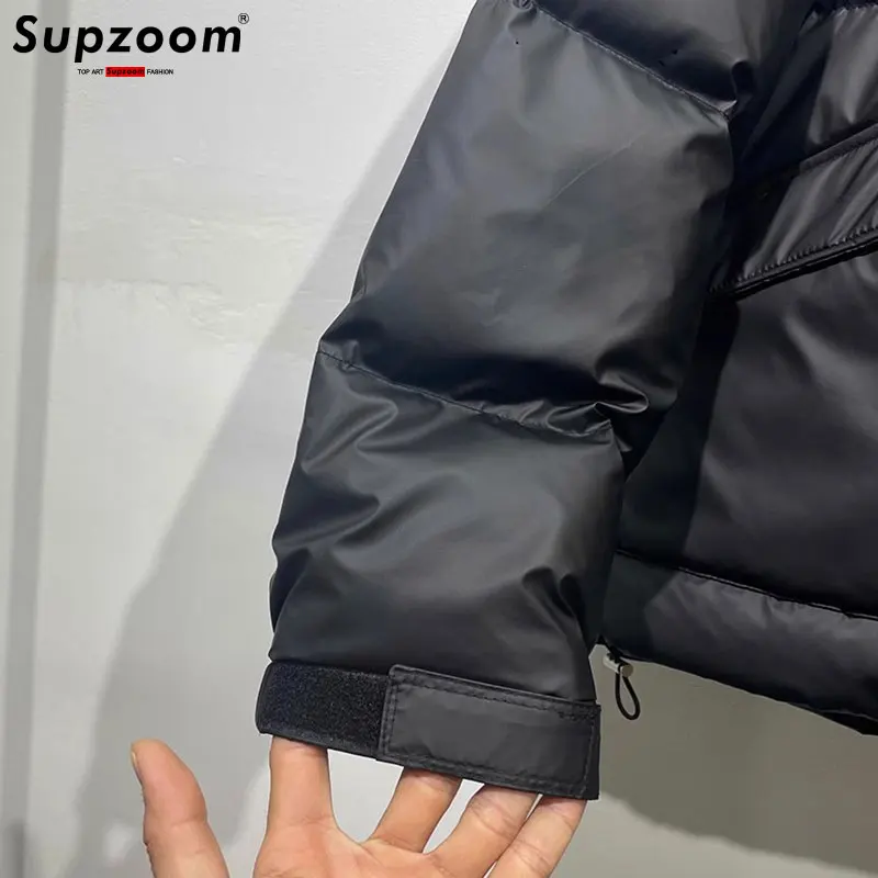 Supzoom New Arrival Fashion Oblique Zipper Parka Thick Casual Regular Quilted Male Popular Clothes Warm Coat Winter Jacket Men