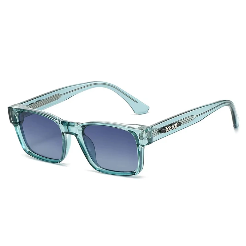 Leichte Luxus-Sonnenbrille im quadratischen Design, minimalistisches Design, elegante Unisex-Sonnenbrille mit UV400-Schutz 9017