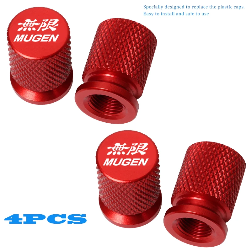 Car Wheel Tire Valve Caps Tyre Stem Covers Airdust Waterproof For Honda Mugen CB400 CB650F CBF CBR250RR CRF SH300 NC750