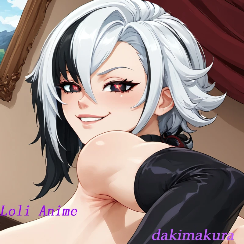 Dakimakura أنيمي Arlecchino فوتا جينشين dsf الوجهين طباعة الحياة الحجم وسادة للجسم غطاء الفراش الهدايا