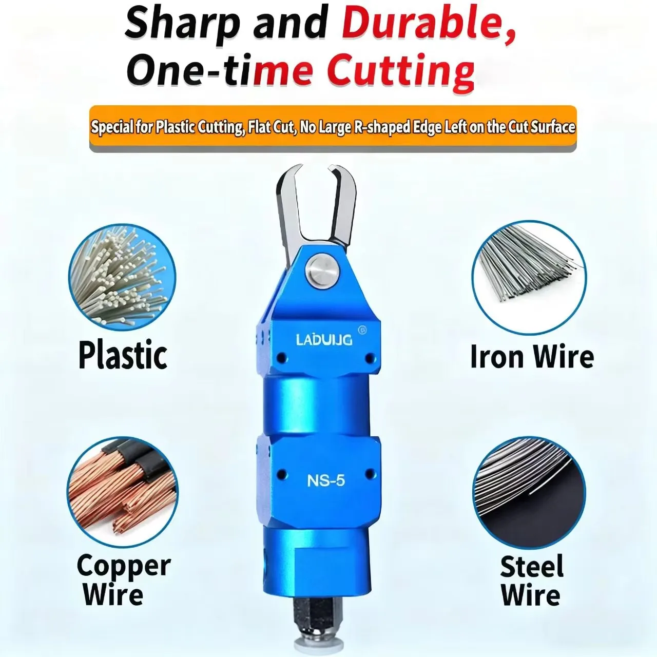 Pneumatic Air Nipper Scissors Cutter NS-5 Series Cutting Pliers with Blade Head Metal Wire Cutter Shear for Cutting Copper Iron