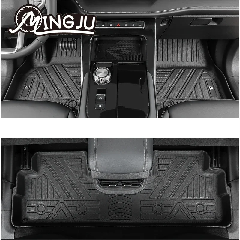 Car Floor Mats TPE Foot Mats Odorless Pad Waterproof Accessories Back Box Cushion Washable Cargo New  For Haval H6 2021 2022 3th