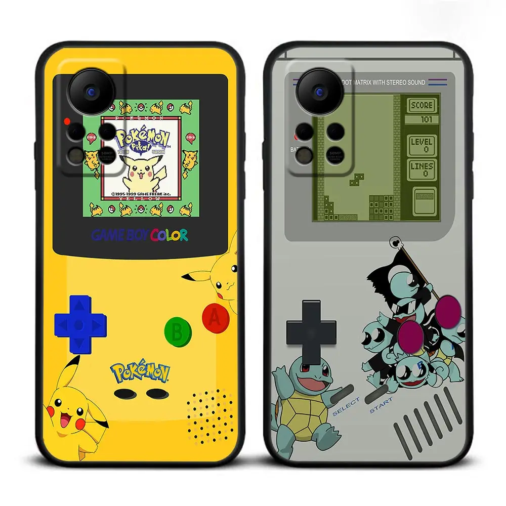 Game-Boy Color-P-Pokemon Phone Case For Infinix TECNO SPARK 8 7 6 Go 5 HOT 30 30I 20 20I 20S 12 12I 11 11S 10 10I 10S Case Funda