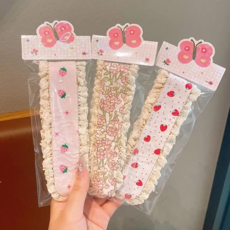 Haarband für Mädchen mit Blumensticker, für gebrochenes Haar und Pony, als Kopfbedeckung zum Gesichtwaschen, Haaraccessoires – Detail 5