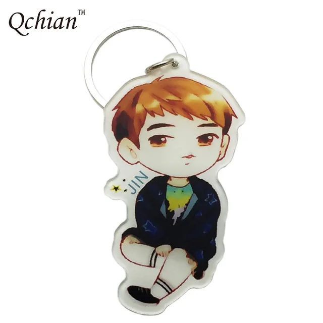 Bangtaning Jung Kim Acrylic Keychain Car Key Backpack Decorative Pendant Holiday Gifts for Friends