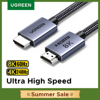 UGREEN HDMI Cable 8K/60Hz for PS5 Xiaomi TV Box Ultra High Speed Certified 8K@60Hz Cable 48Gbps Dolby Vision HDCP2.3