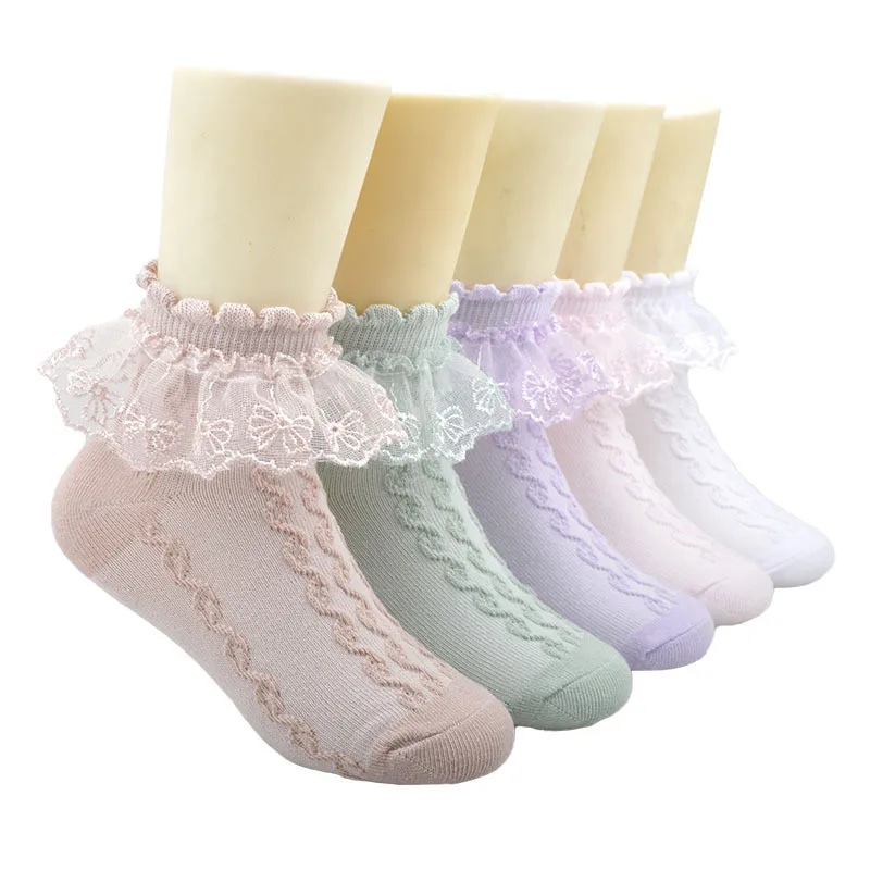 

Wholesale Baby Lace Ruffle Socks Newborn Cotton Baby Girls Sock Cute Toddler Socks Princess Style Baby Accessories