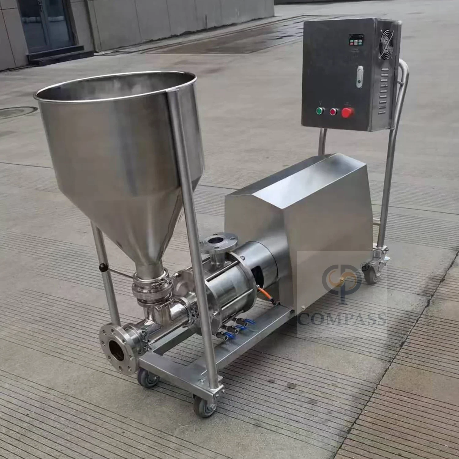 Sanitary Stainless Steel SS316 Emulsion Pump High Shear Mixer Three Stage Pipeline Emulsification pump