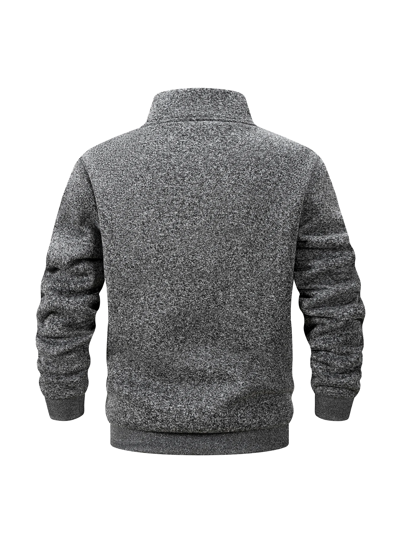 Men's Quarter Zip Mock Neck Sweatshirt Winter Heather Fleece Lined Warm Stand Collar Pullover Casual Daily Commute Office Wear