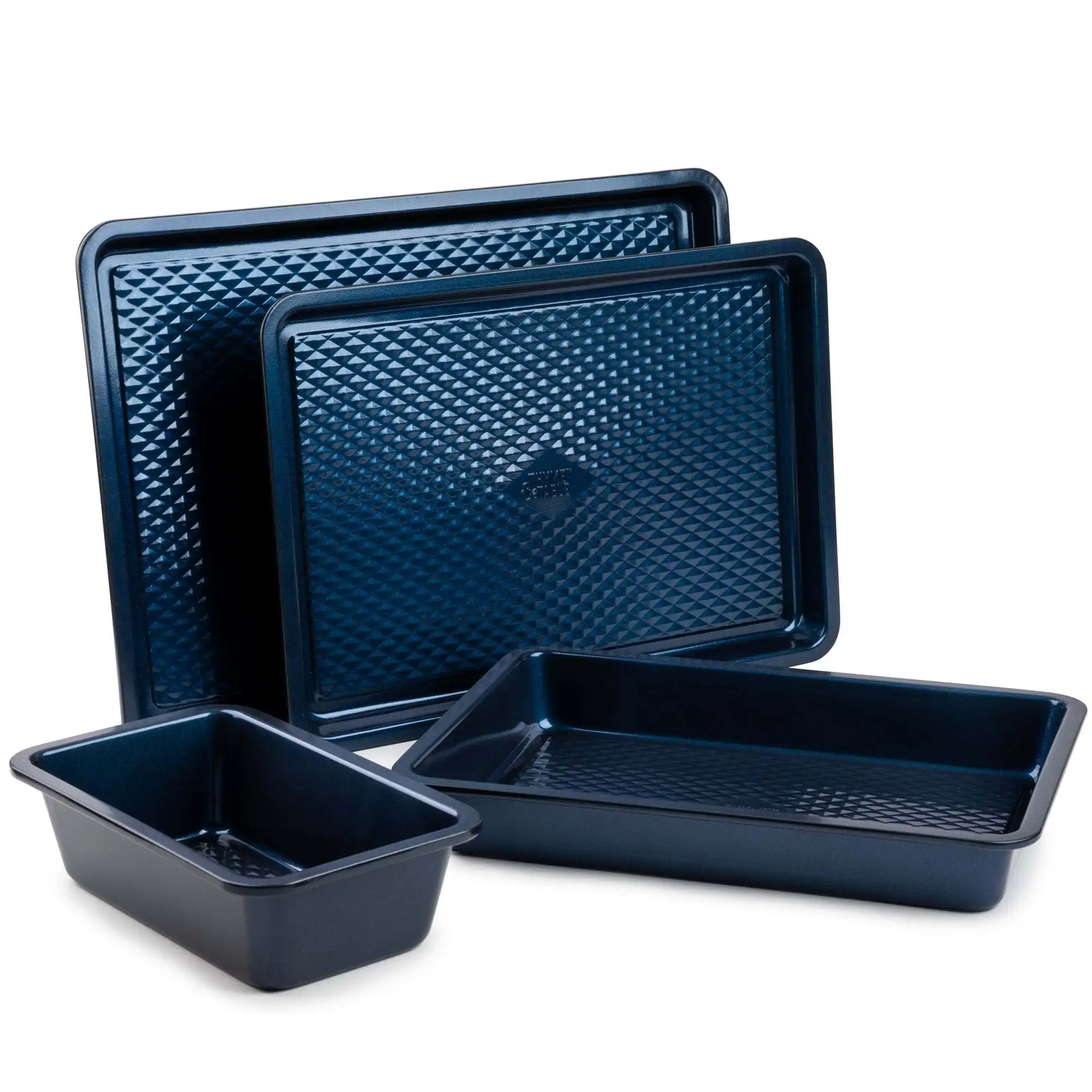 

Non-Stick Aluminized Steel Baking 4pc Set, Navy