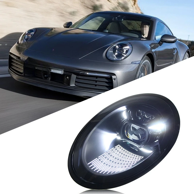 

Suitable For 12-18 Porsche 911 Headlight Assembly Modification New Matrix LED Daytime Running Light Laser Headlights