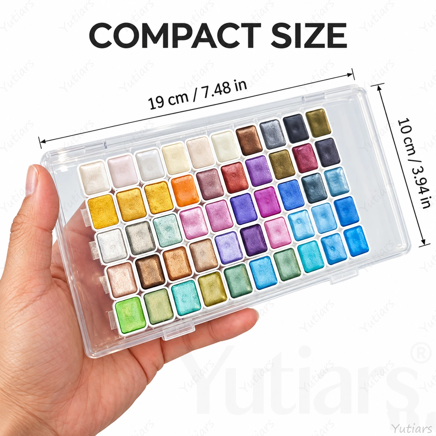 50 Colors Pearlescent Watercol - огляд і ціна Watercolor Paint Set Solid Pigment