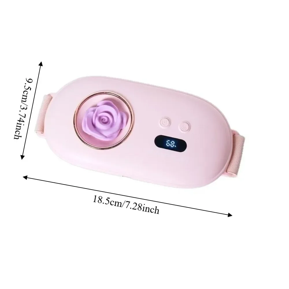 USB Charging Portable Menstrual Heating Pad Adjustment Warmth Electric Heating Belt Fast Heating Quiet for 5V1800mAh