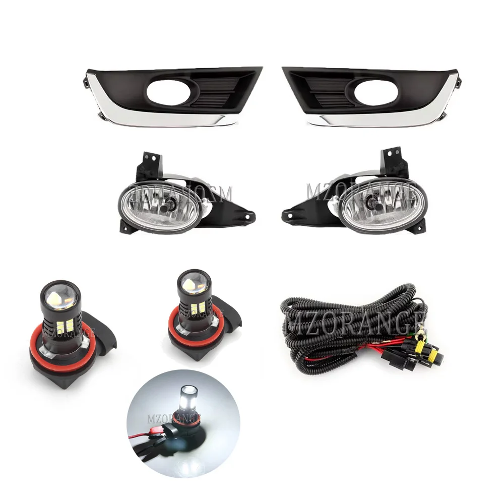 

Fog Lights for Honda CRV CR-V 2017-2019 LED Halogen Fog Light Fog Lamp Headlight Cover Grill Frame Wiring Harness Switch Kit