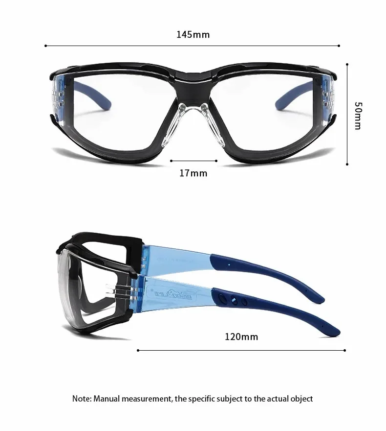 Anti-Staub-Brille, Anti-Motorrad-Spritzschutz, Staub-, Wind- und Sandschutzbrille, Nebel- und Windschutz – Detail 4