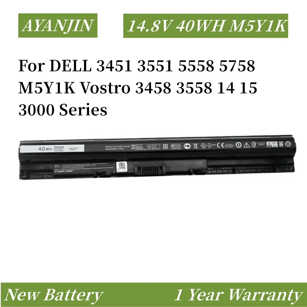 M5Y1K 2800MAH 40WH Battery สำหรับ Dell Inspiron 15 3000 Series 15-3551/3552/3567 15 5000 Series 5551/5552/5555/5558/5559แล็ปท็อป