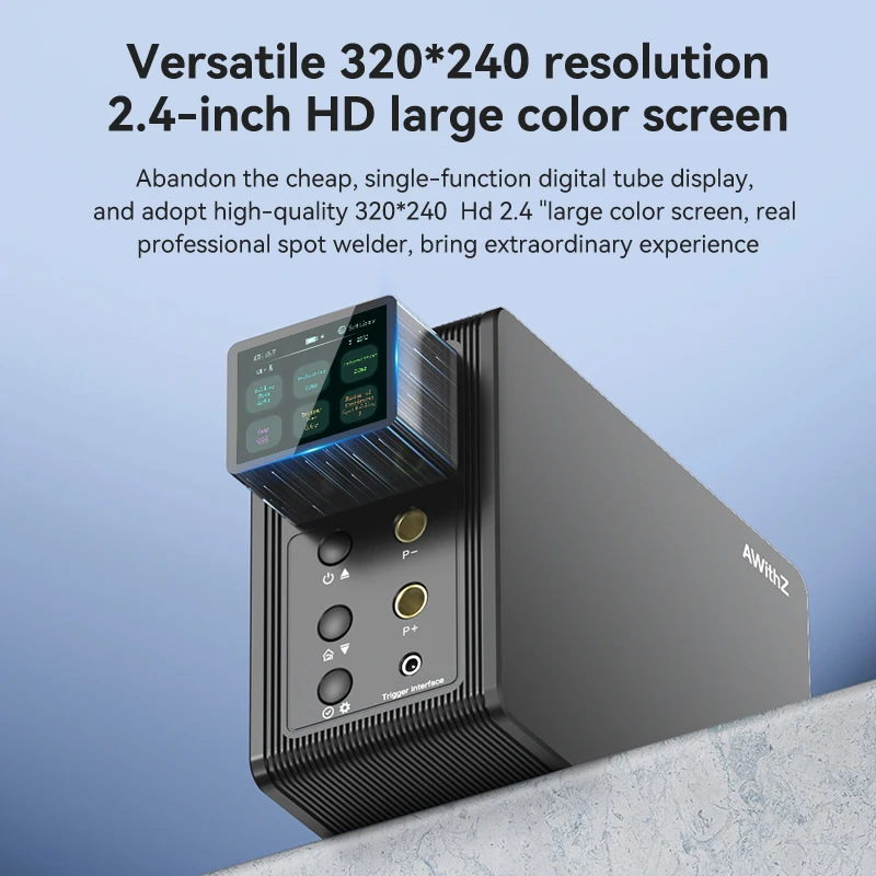 

AWithZ P60F Professional Spot Welder 1.0mm Capacity 999 Levels Precision Control for Thick Battery Tabs