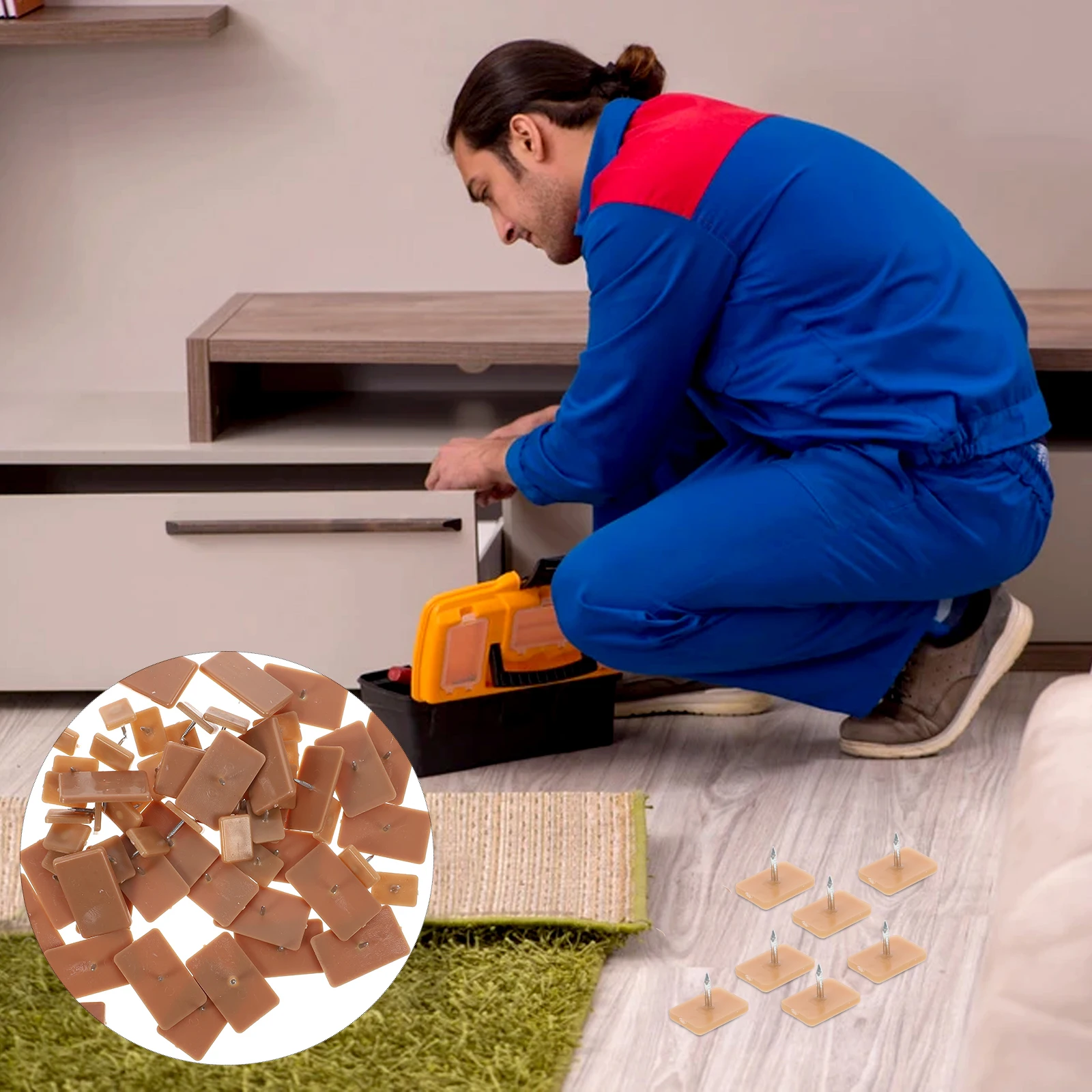 

1Set Durable Plastic Drawer Glide Slide Furniture Accessory Solid Material Easy Install Dresser Drawer Guide Repair Kit