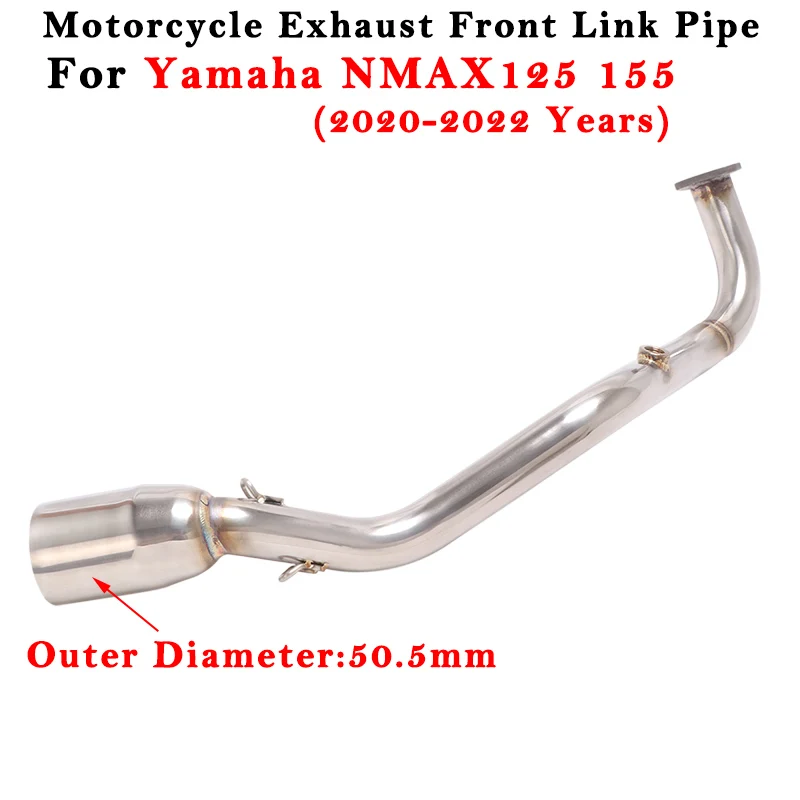 

Motorcycle Exhaust System Escape Modify Muffler 51mm Front Link Pipe Slip On For YAMAHA NMAX125 NMAX155 NMAX 125 155 2021 2022