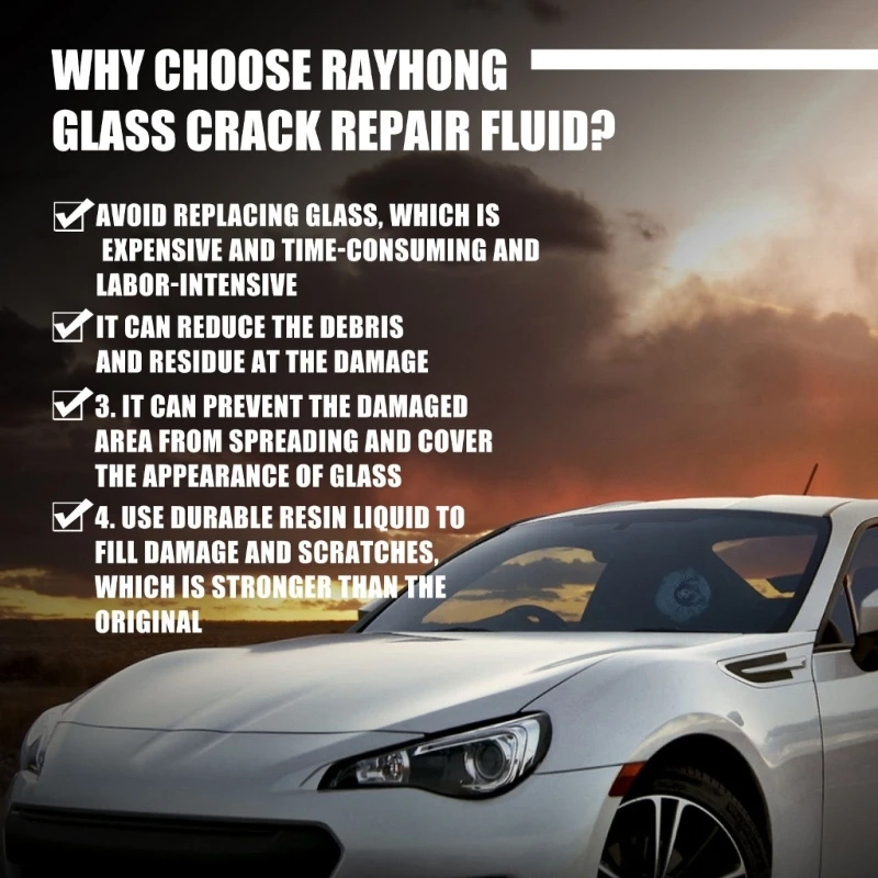 Automotive Glass Nanos Repair Fluid Cracked Car Windshield Repair Resin Windshield Car Glass Repair