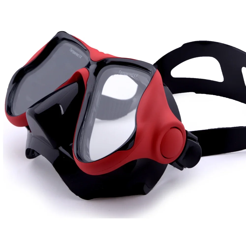 Myopia Diving Masks with Optical Resin Plastic Lenses and Silicone Frame