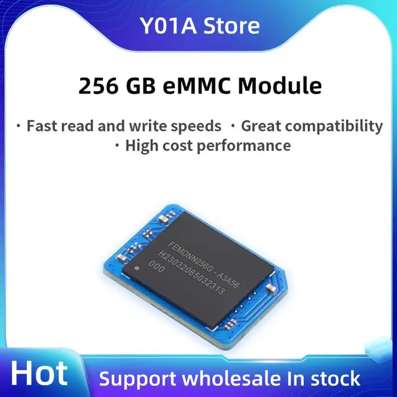 

Y01A Модуль EMMC 256 ГБ 3D NAND Быстрое чтение и запись скоростей для Orange Pi 5 Plus/Pro/Max/Ultra 4A RV2 3B