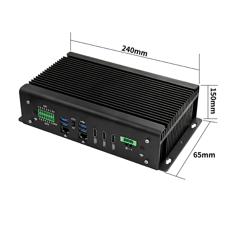 9400h كمبيوتر صناعي 3 * HD 6 * DB9 COM سعر جيد كمبيوتر صناعي 9-36 فولت 9400H فينيكس محطة Win10 كمبيوتر صناعي #5