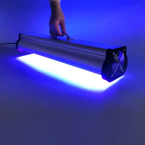 500W 공냉식 보라색 빛 365nm 405nm 395nm 형광 감지 그림자없는 접착제 녹색 오일 수지 UV 경화 램프