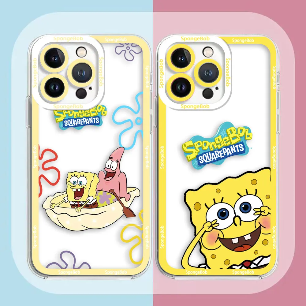 

Cover Clear Phone Case For OPPO A98 A96 A95 A94 A78 A74 A73 A58 A55 A54 A31 A17 A16 A16E Case Funny S-SpongeBob S-SquarePants