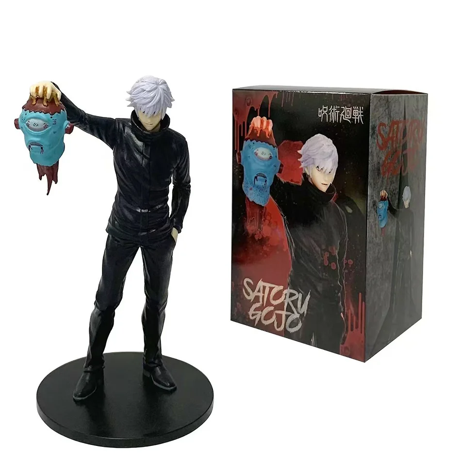 19 سنتيمتر انمي ياباني Jujutsu Kaisen الشكل جوجو ساتورو عمل الشكل البلاستيكية نموذج اللعب 3 نمط تحصيل تمثال الاطفال هدية