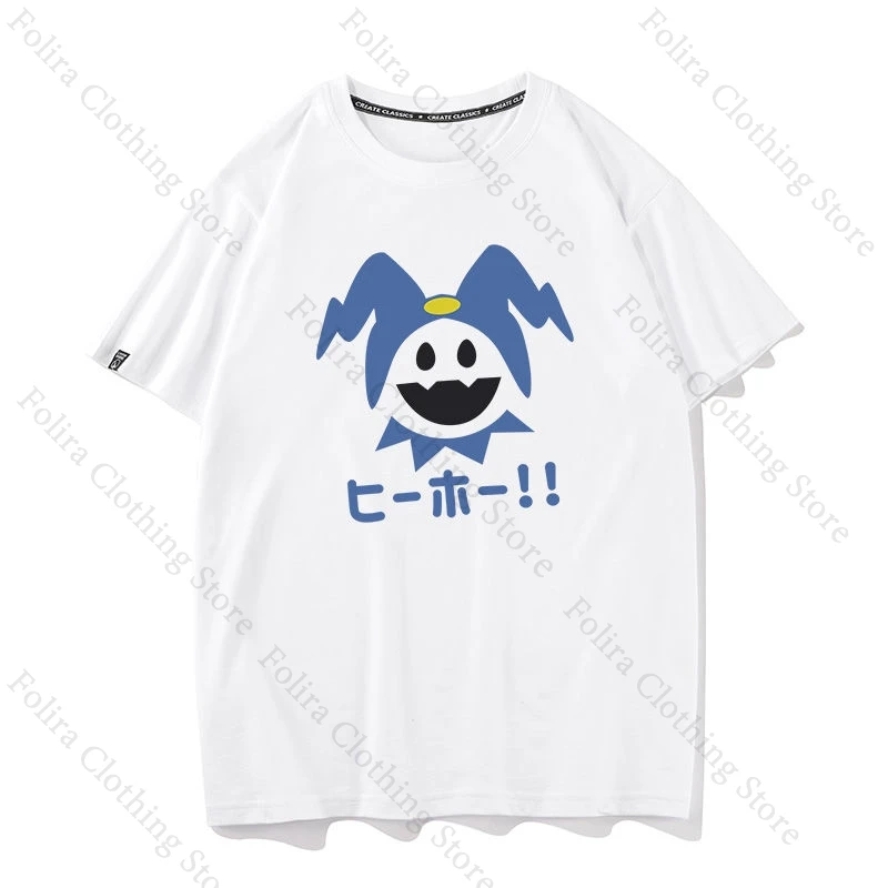Game PERSONA 5 Jack Frost Cartoon Print T-shirt Summer Tops Short Sleeve Tee Men's T-shirt Women Men Clothing Daily T Shirt