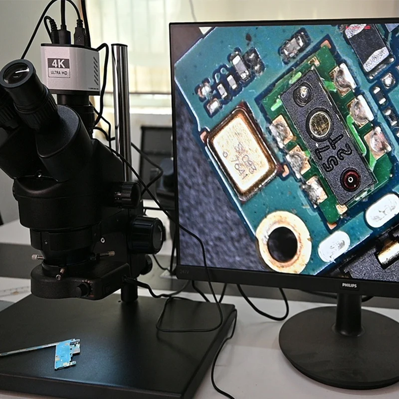 4K Industrial Microscope Camera 1080P 30FPS HD Pixel -Compatible/Type-C Transmission 4K Video Output EU PLUG