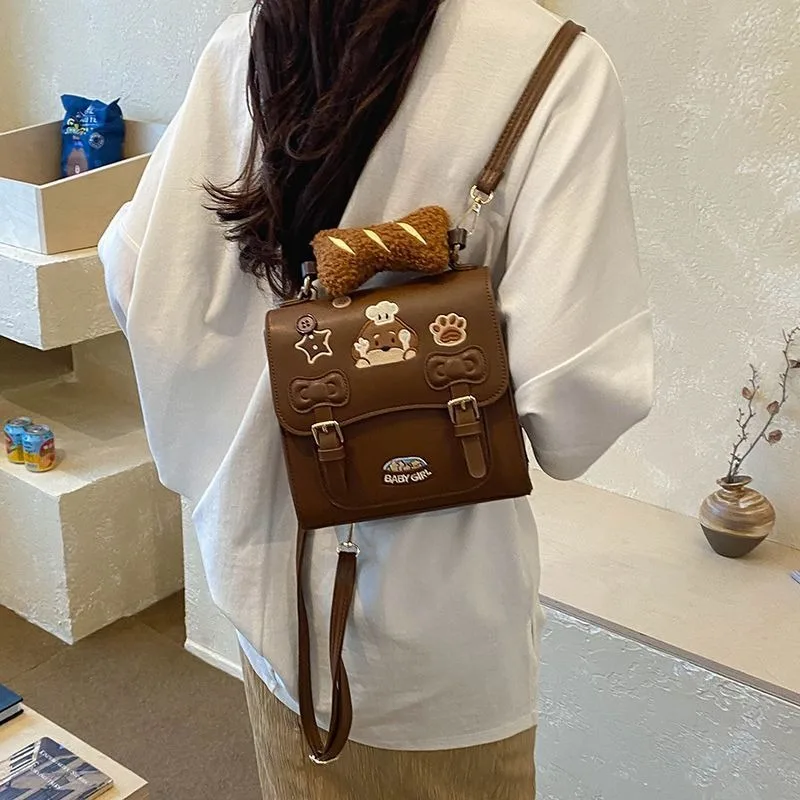 2026 Small Bag Women's Cute Cartoon Puppy Mini Backpack New Fashion College Style Temperament Commuting Versatile Small Backpack