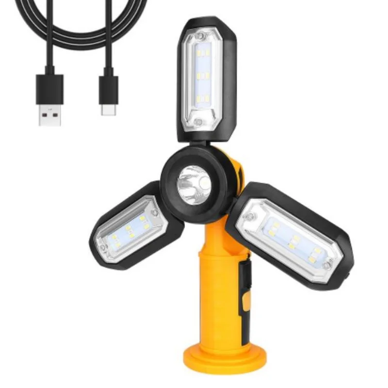 ISURE MARINE Outdoor Emergency Light Super Bright LED Work Light USB Charging Lighting Maintenance Light Magnetic Camping Light