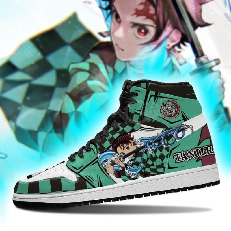 Demon Slayer Sneakers Cartoon Anime Characters Kimetsu No Yaiba Kamado Nezuko Tanjirou Mens Womens Running Shoes Birthday Gifts