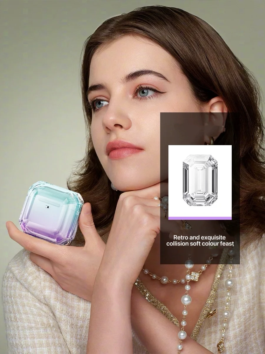 مناسب لغطاء حماية سماعة الرأس AirPods، جراب واقٍ ممتاز من السيليكون الناعم، جراب شامل مضاد للسقوط