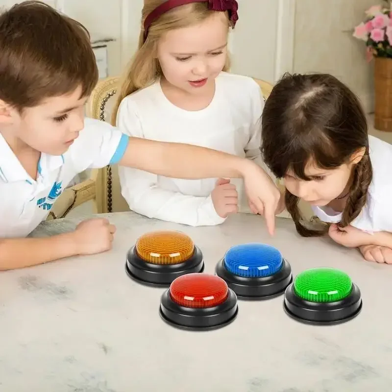 Party Game Contest Question Buzzer Button Family Interactive Game Quiz Light Buzzer Button Illuminated Timer Button Buzzer Alarm