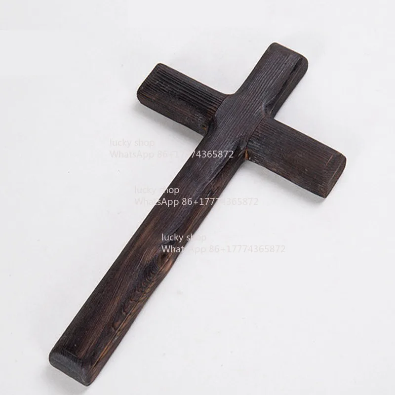 Cross Solid Wood Home Ornament Wall Hanging Living Room Gift