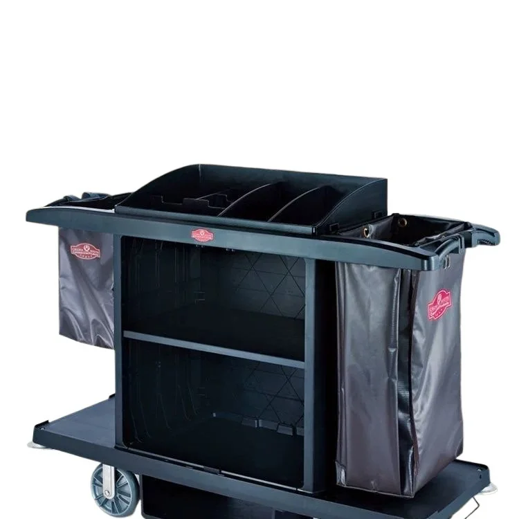 Southern Plastic Room Service Garage Cart Cleaning Cleaning Linen Trolley Work Cart Silent Wheel