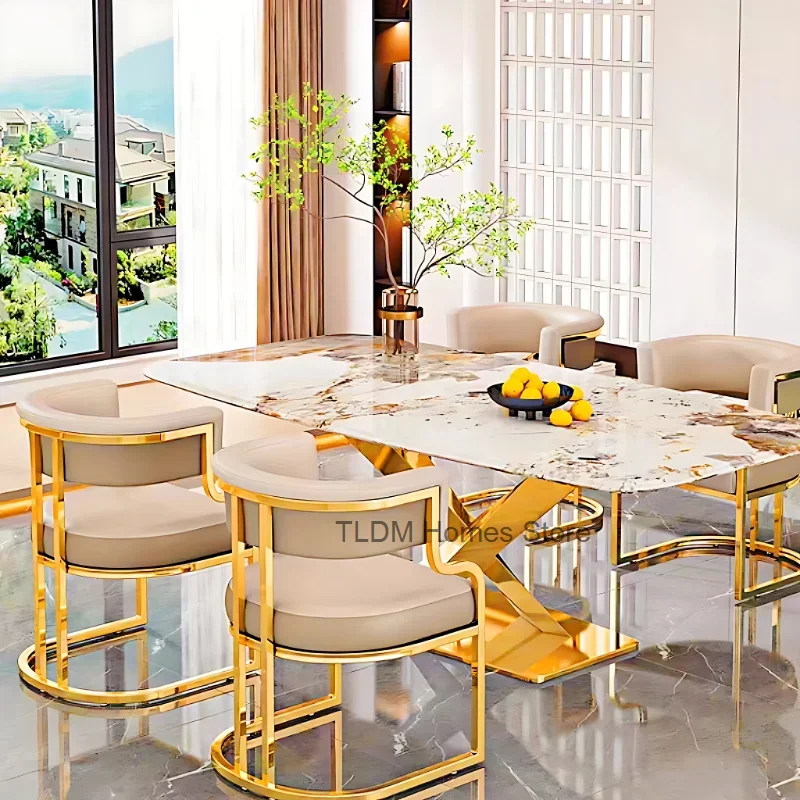 High-end Dining Chairs, Leisure Tea Chairs, Tables and Chairs, Italian, Light, Luxury, Manicure and Makeup