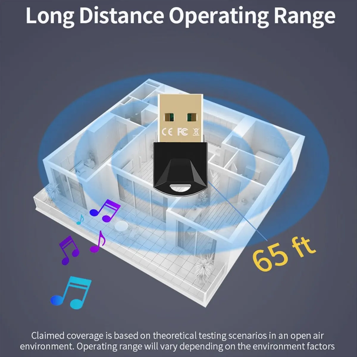 

USB-адаптер Bluetooth 6.0 A23G, USB-донгл, декодер AAC, беспроводной аудиоприемник-передатчик для ПК, мыши, клавиатуры