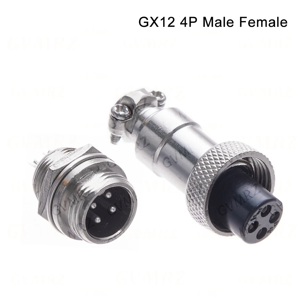 1PCS GX12 2 3 4 5 6 Pin Docking Aviation Plug Socket Waterproof Circular Connector Integrated circuit